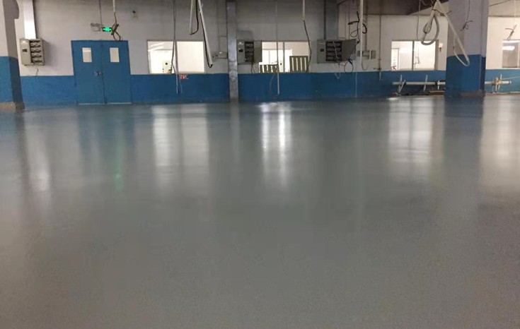 松林广电科技（湖北）有限公司厂房采用聚氨酯超耐磨地坪漆