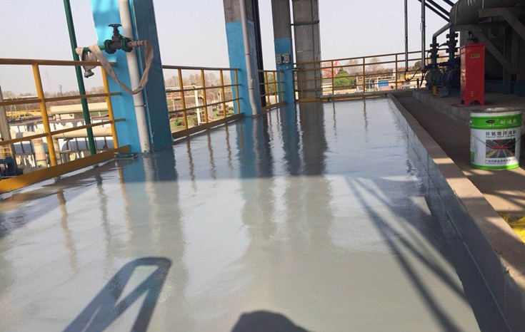 中国石化武汉分公司户外耐候地坪漆和水性环氧地坪漆工程
