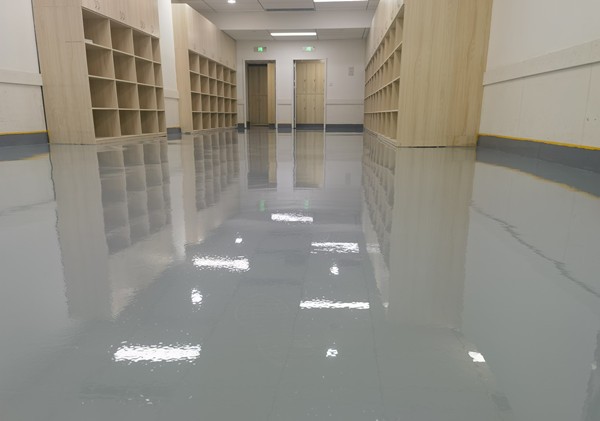 武汉亚心总医院地下室 无溶剂型地坪涂装工程